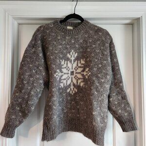 VINTAGE Ice Knit Snowflake Sweater